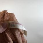 Free People  Gauze High Waisted Drawstring Shorts Tan peach Size S cotton boho Photo 5