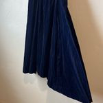 Handmade Vintage Velvet Blue Prom Event Wedding HOCO Drop Waist Ruffle regency costume xs Photo 2