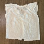 Rails  Alena White Linen Blend Top Cottagecore Peasant Prairie Sz S​ Photo 6