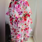 Abercrombie & Fitch  Lace-Up
Back Tiered Maxi Dress Photo 3