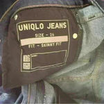 Uniqlo  Skinny fit straight jeans color blue size 26 Photo 3