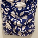 Jantzen   Blue and White Ruched Tank Top size 10 Photo 3