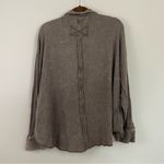Zenana Outfitters Acid Wash‎ Slouchy Waffle Knit Long Sleeve Button Up Shacket Size L/XL Photo 7