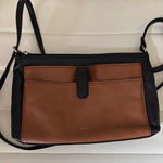 Relic Black and Tan Two Tone Crossbody Purse with zip Closure Photo 0
