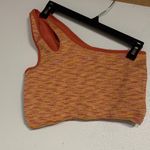 Aerie  OFFLINE WOMENS ONE SHOULDER SEAMLESS SPORTS BRA ORANGE LARGE Photo 0