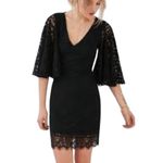 Kimchi Blue  Black Lace Flutter Sleeve Mini Dress Romantic Small Whimsygoth Photo 14