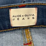 Alice + Olivia Size 28 Med Blue Good High Rise Skinny Crop Ankle Tie Jeans Photo 1
