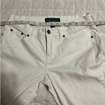 LRL Lauren Jeans Co. White Denim Women's Size 4 Stretch Straight Leg Polo RL Photo 7