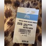 J. McLaughlin  Sophia Safari Dress Animal Print NWT Camel Brown XXS MSRP $228 Photo 8
