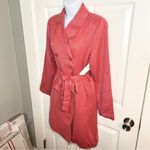 Red Dress Boutique Aura On a High Note Coat Tie Waist Double Breasted Porcelain Rose Pink M Photo 5