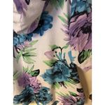 Quacker Factory  Floral Printed Jacket Size 1X Purple/Blue with rhinestones Photo 11