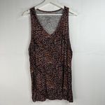 Torrid Plus Size 1X Top Super Soft Rib Sleeveless Lounge Tank Animal Leopard Photo 2