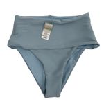 l*space NEW L* Desi Bikini Bottoms Size Extra Small Baby Blue Textured Stripe NWOT Photo 3