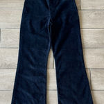 Levi's Levi’s Ribcage Crop Flare Black Corduroy Jeans Size: 27 Photo 0