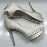 Brian Atwood  Peep Toe Bambola Leather 5'' High Heel Pumps Sz 8 Photo 3