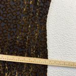 barney's new york Barneys New York Dress Womens Size 12 Brown Velvet Burn Out Geometric Maxi Gown Photo 9