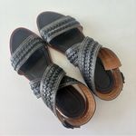 Frye  Boots Women’s Black Leather Sling Back Strappy Flat Sandals Size 8.5 M Photo 4