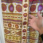 Vintage 70’s Alex Coleman California Button Front MIDI Mandala Skirt Pink Photo 5