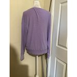 Aerie Offline by  Purple Waffle Knit V Neck Long Sleeve Thumbhole Top XS Photo 2