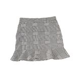 Forever 21 GLEN PLAID KNIT FLUTED HEM FIT‎ AND FLARE SKIRT Women’s Size Small Black Photo 2
