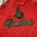 Majestic NHL Ottawa Senators Hoodie Space Dye Sweatshirt Red Gray Size Large NWT Photo 7