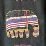 Vintage Soho Compagnie Grey Elephant Embroidered Vest Size S/M Gray Size M Photo 1