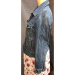 st. john's bay Blue Denim Jacket Long Sleeve Collared Womens Medium Photo 2
