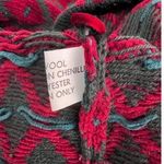 Vintage‎ Maggie White WoolBlend Knit Cardigan Sweater Red Gray Diamond Pattern M Size M Photo 5