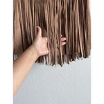Union Of Angels Women’s Guiliana‎ Faux Suede Fringe Mini Skirt Size M Cowgirl Brown Size M Photo 2