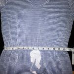 Caution to the Wind  blue white drawstring v-neck jumpsuit size M‎ Photo 7
