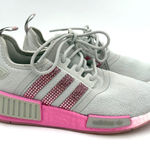Adidas Grey & Pink NMD R1 Swarovski Crystals Bling Rhinestone Sneakers Size 7.5 Photo 0