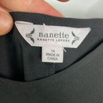 Nanette Lepore  Slip Dress Black Spaghetti Straps Size 14 Photo 5