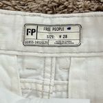 Free People Womens Sweet Surrender Lace Trim Casual Denim Shorts White Photo 6