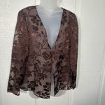 Jessica Howard  Brow Long Sleeve Sheer Blazer Size 8 EUC Photo 1