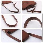 Burberry 🔥$385 Authentic Leather Shoulder Bag Brown Photo 4