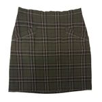 Nicole Miller  green plaid mini skirt with pockets size 4 Photo 0