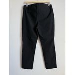 Chico's Women Black Ponte Knit Slim Leg Ankle Pull On Pant Button Detail Size 14 Photo 1