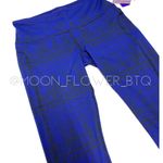Threads 4 Thought  Cobalt Blue High-Waisted Geometric Pattern Leggings Photo 5