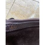 Tous Rare Vintage  Brown Signature Teddy Bear Suede‎ Hand Bag 7"x6" Photo 8