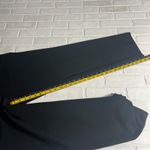 St. John Caviar Emma Dress Pants Womens 12 Black Straight Leg Trousers Preppy Photo 9