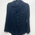 Dotti Womens Top Size 10 Button Front Career Academia Business Casual Workwear Black Photo 0