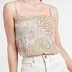 EXPRESS Women’s Animal Print in BROWN & BLACK Square Neck Cami size Medium Photo 0