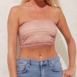 Free People Bandeau Lace Bralette NWT in Vintage Rose Pink, Size Medium Photo 3