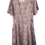 Free The Roses Floral Pink Braided Rope Belt Mini Dress Photo 2