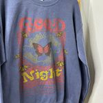 Project Social T for Urban Outfitters Good Night butterfly dark blue pullover sweatshirt Photo 1