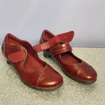Taos Samba Burgundy Leather Mary Jane’s Size 8 EUC Red Photo 5