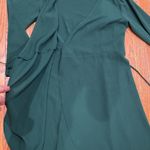 Topshop  Dark Green Long Sleeve Dress Photo 9