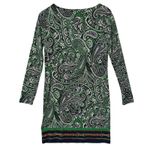 Michael Kors MICHAEL Paisley Mini Dress Sz Small Long Sleeve Boho Hippie Chic Photo 1