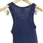 Aerie  Womens Sleeveless Racerback Blue Knit Tank‎ Top Sz Small Photo 3