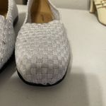 Comfortview Women's Size 9WW Bethany Ballet Flats Silver Woven Stretch Slip On Photo 2